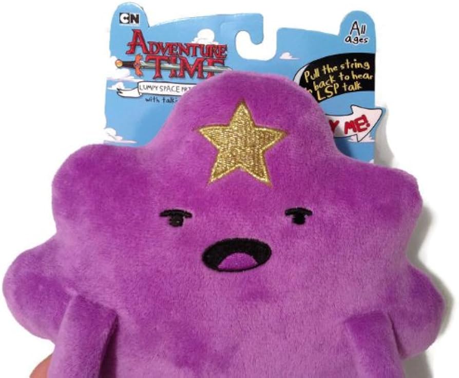 Adventure Time Lumpy Space Princess Zip Along Talking Plush (Batteries Expired - Does NOT talk)