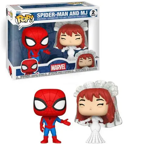Marvel POP! Vinyl Figures 2-Pack Superhero Couples- Spider-Man & MJ 9cm
