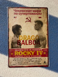 Rocky IV Drago Movie Poster A4 Metal Sign