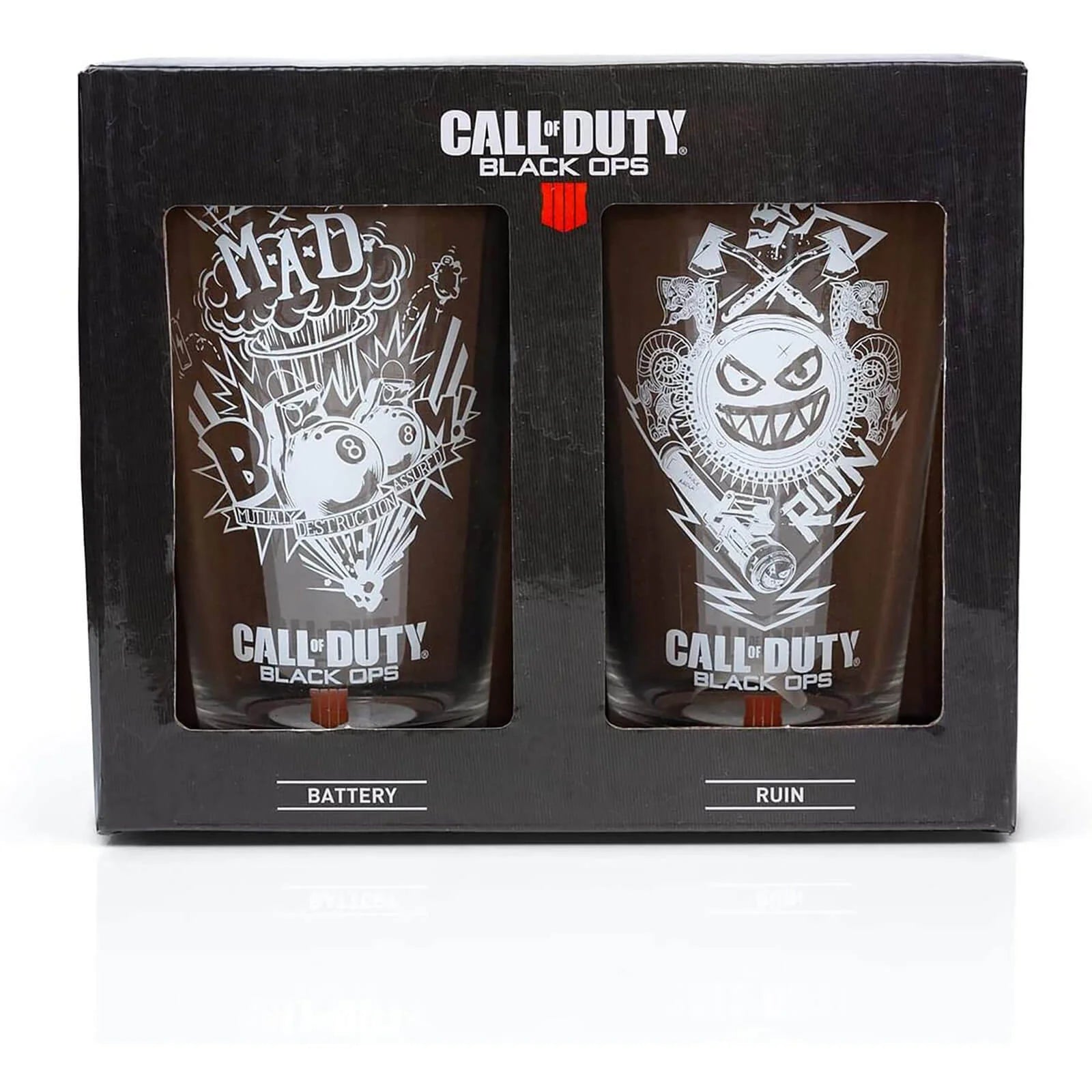 Call of Duty Black Ops Drinking Glasses 2-Pack