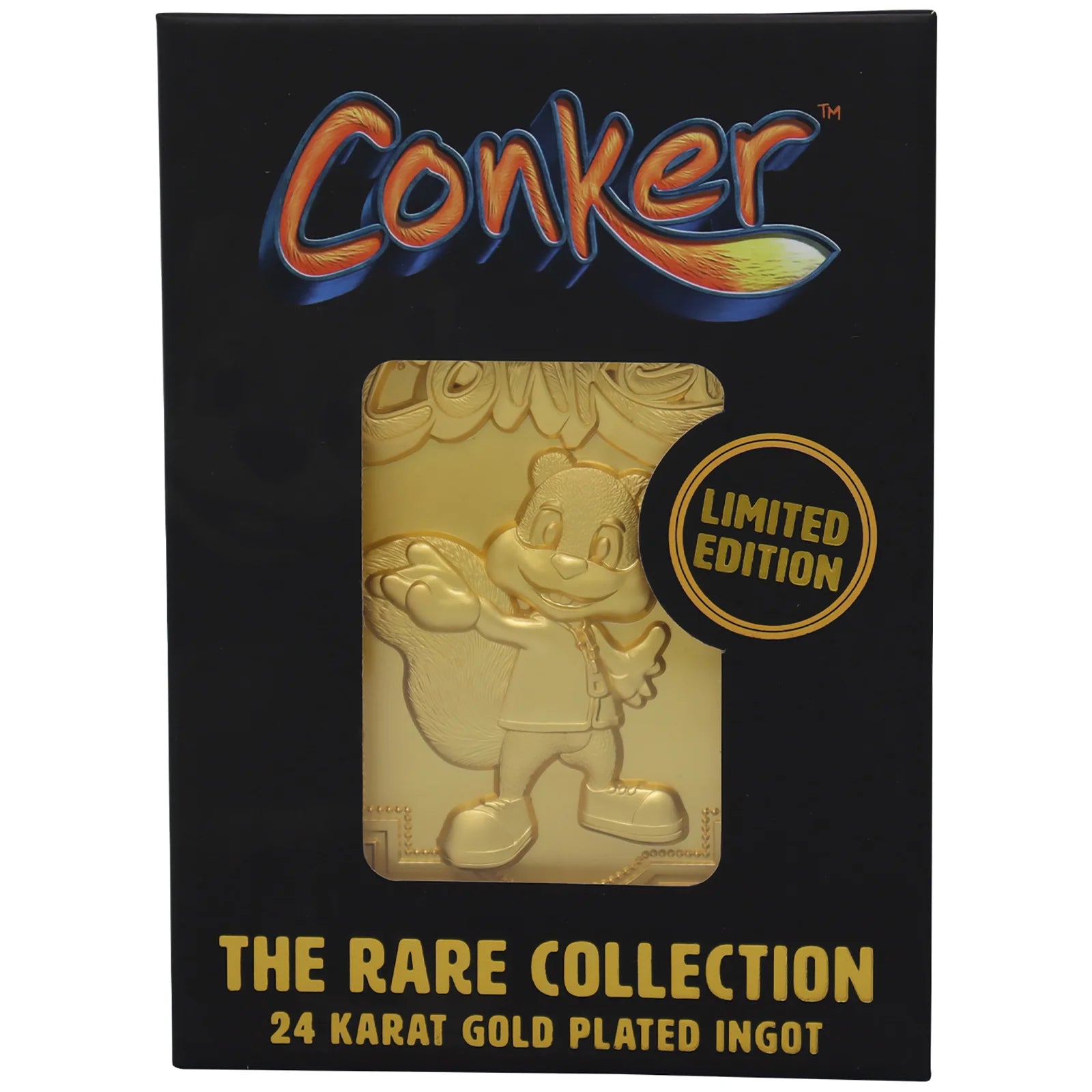 Conker The Rare Collection Limited Edition 24 Karat Gold Plated Ingot