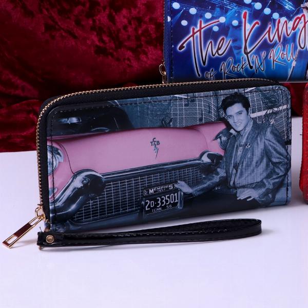Elvis Presley Pink Cadillac Zip Around Purse