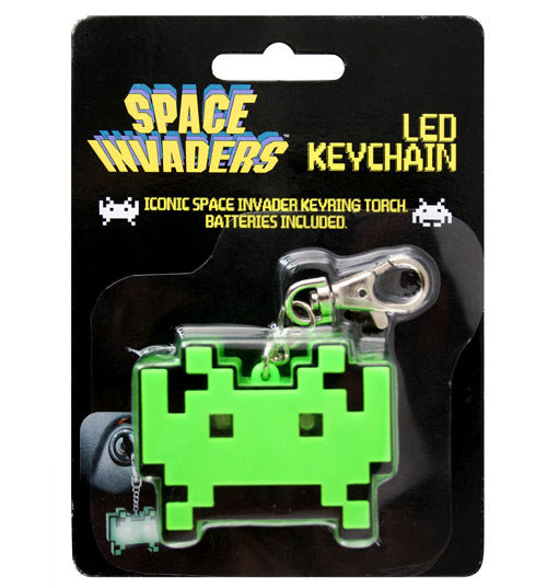 Space Invaders LED Keychain