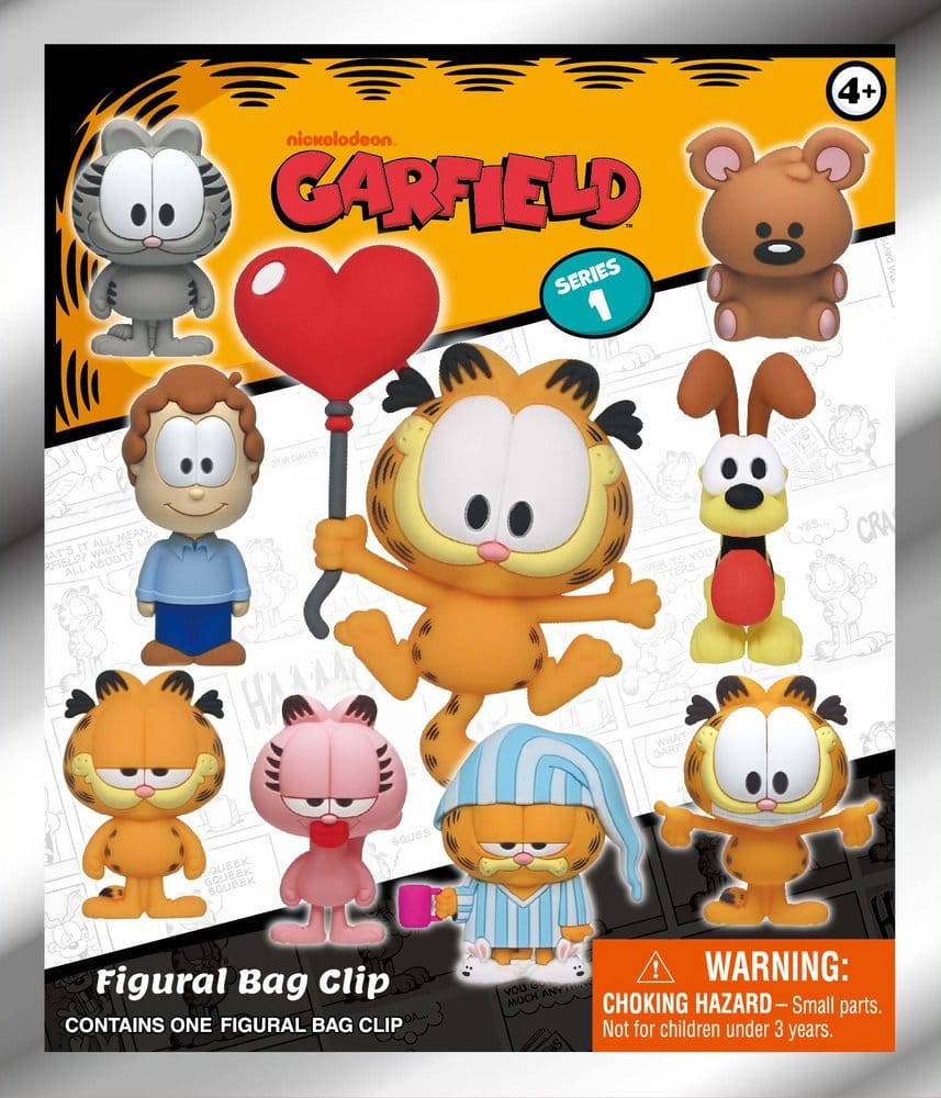 Garfield 3D Foam Bag Clips Serie 1